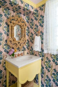 Reusch Interior Design - Hyde Park - Cincinnati, OH Powder Bathroom Remodel