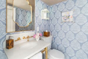 Reusch Interior Design - Wyoming - Cincinnati, OH Powder Bathroom Remodel