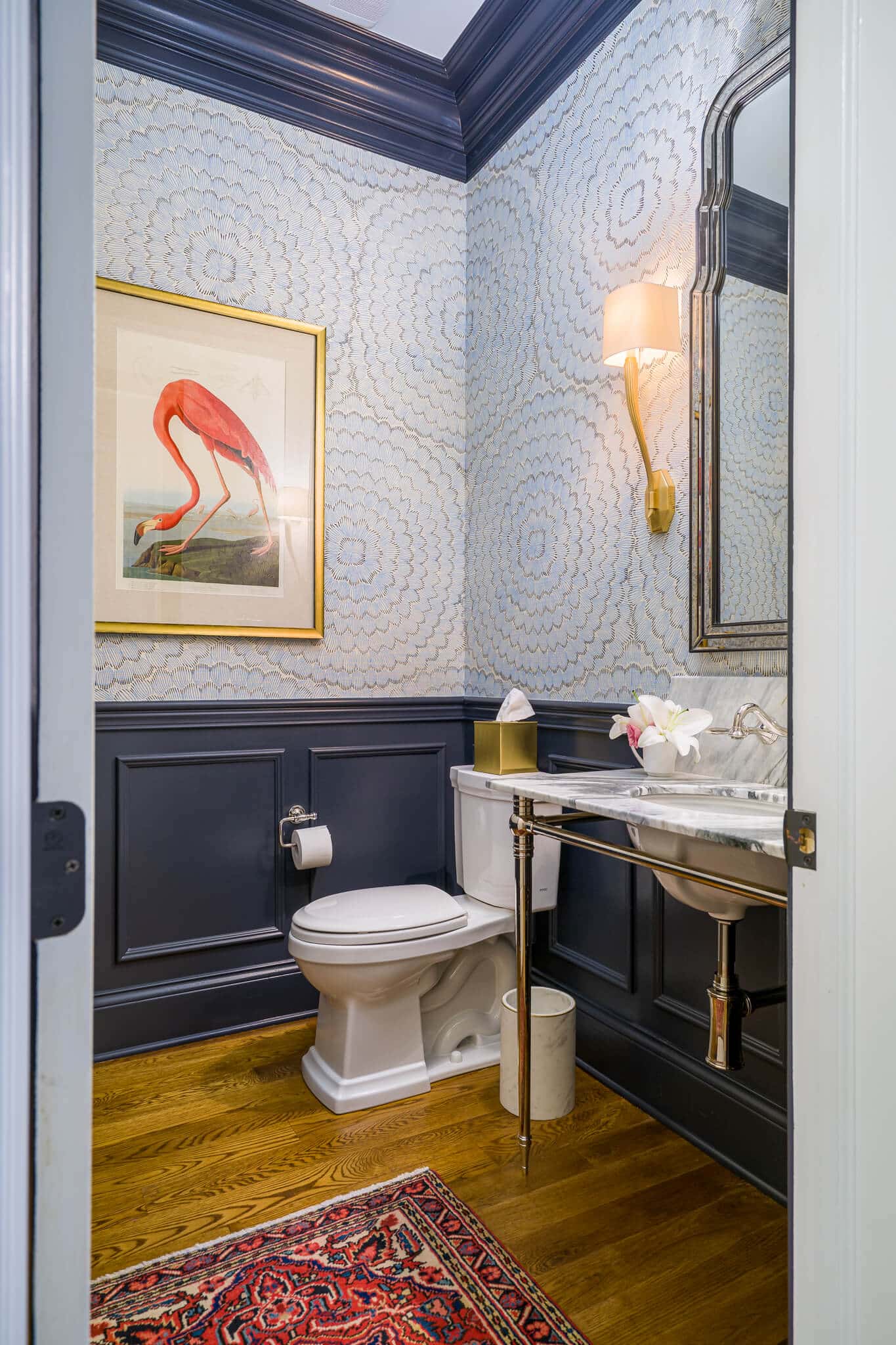 Reusch Interior Design - Columbia Tusculum - Cincinnati, OH Powder Bathroom Remodel